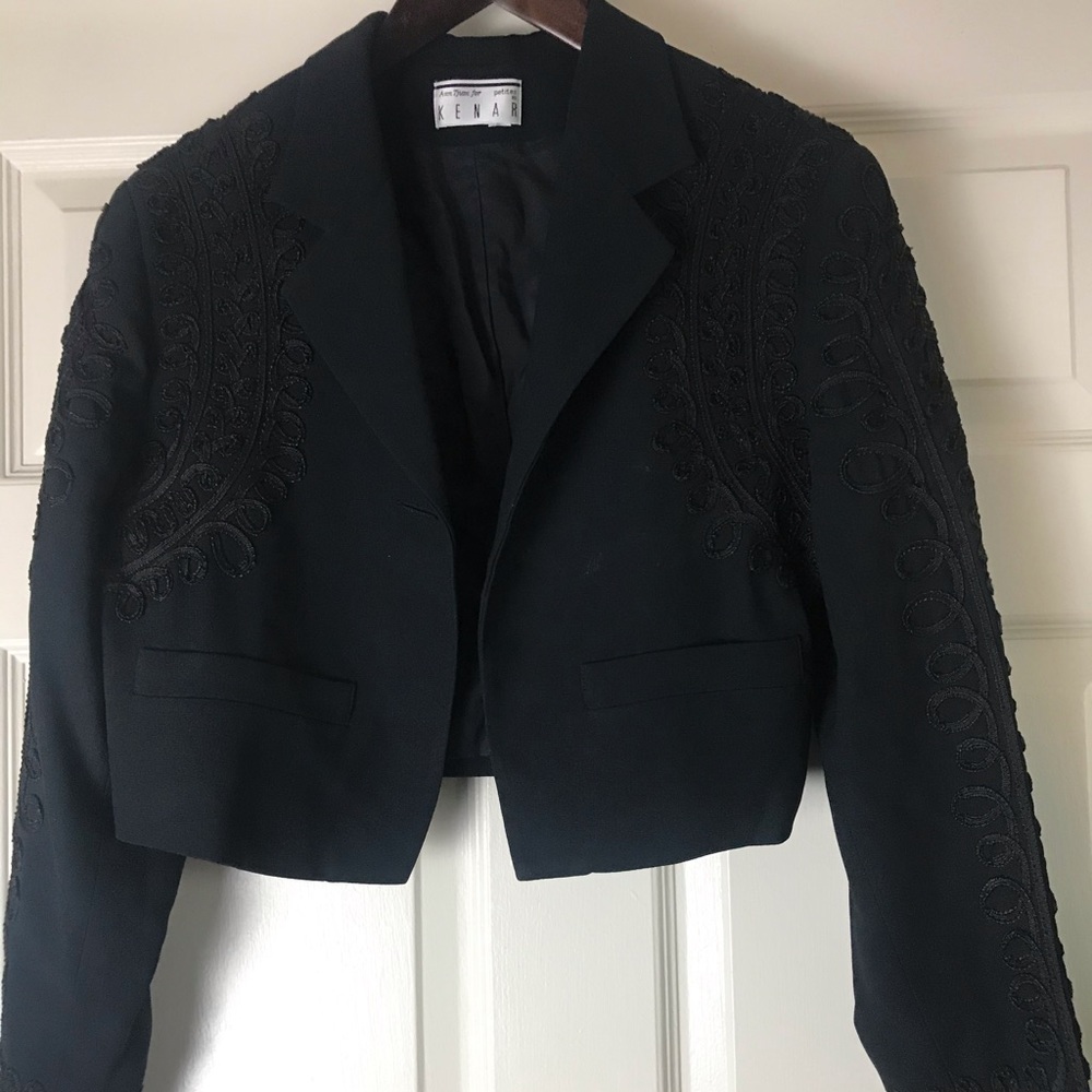 Beautiful Embroidered Bolero Jacket Petite Sz M